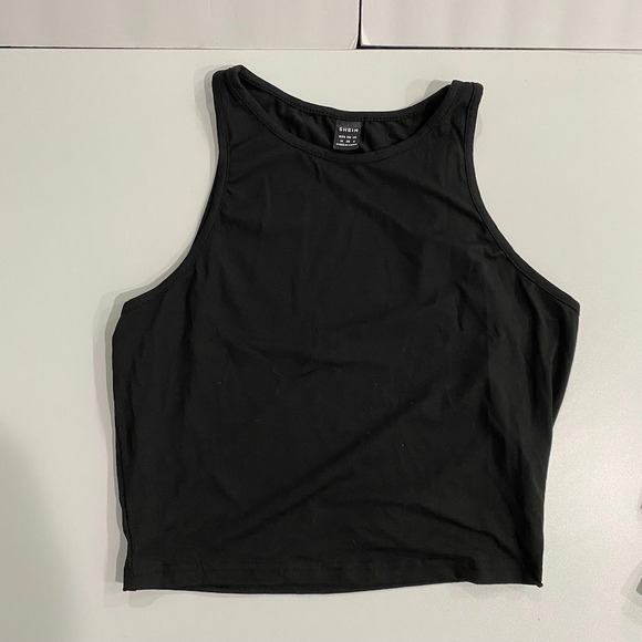 SHEIN Kids 3 Pack Tank Tops White Black Stripe Sleeveless Tops Size M - Picture 7 of 9